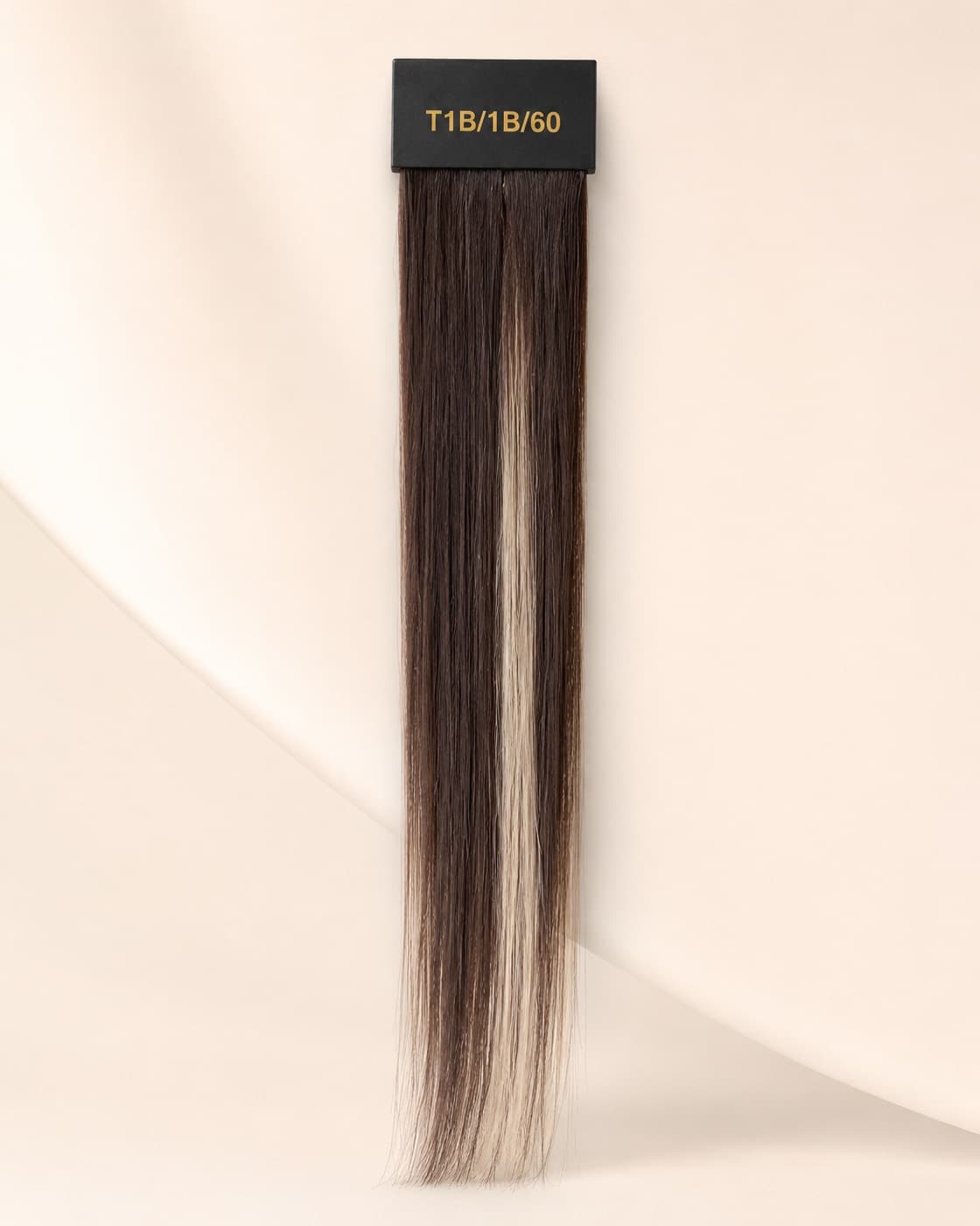 SMJ Hair shade T1B/1B/60 color swatch.